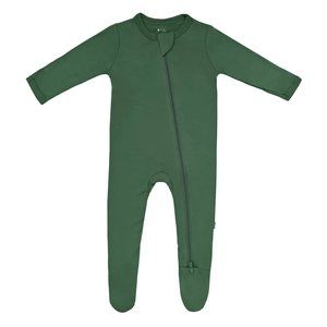 Kyte Baby Newborn Zip Footie in Hunter